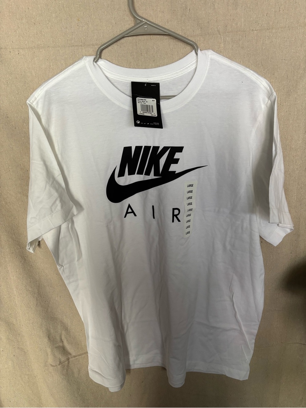 Nike White Short Sleeve 'Air' Logo T-Shirt